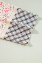 Load image into Gallery viewer, Heart Plaid Round Neck Long Sleeve Blouse