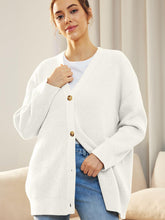 Load image into Gallery viewer, Button Down V-Neck Long Sleeve Cardigan