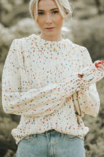 Load image into Gallery viewer, Confetti Round Neck Long Sleeve Sweater