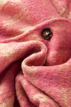 Load image into Gallery viewer, Slit Plaid Collared Neck Shacket