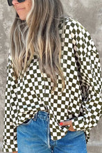 Load image into Gallery viewer, Checkered Collared Neck Long Sleeve Shirt