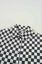 Load image into Gallery viewer, Checkered Collared Neck Long Sleeve Shirt