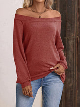 Load image into Gallery viewer, Off-Shoulder Long Sleeve T-Shirt
