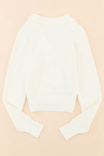 Load image into Gallery viewer, Ribbed Surplice Long Sleeve Sweater