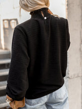 Load image into Gallery viewer, Smocked Frill Mock Neck Long Sleeve Blouse