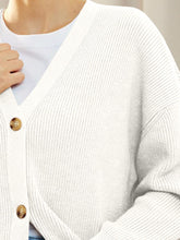 Load image into Gallery viewer, Button Down V-Neck Long Sleeve Cardigan
