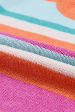 Load image into Gallery viewer, Striped Round Neck Drop Shoulder Sweater