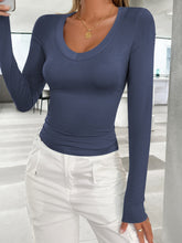 Load image into Gallery viewer, Lovelet V-Neck Long Sleeve T-Shirt
