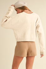 Load image into Gallery viewer, Bowknot Front V Neck Long Sleeve Cardigan