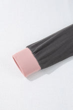 Load image into Gallery viewer, Textured Contrast Stitching Raglan Sleeve Top