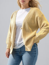 Load image into Gallery viewer, Button Down V-Neck Long Sleeve Cardigan