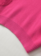 Load image into Gallery viewer, Pearl Trim Heart V-Neck Sweater