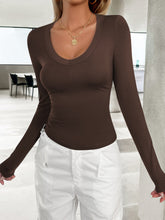 Load image into Gallery viewer, Lovelet V-Neck Long Sleeve T-Shirt