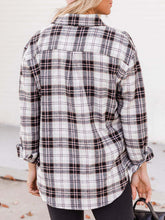 Load image into Gallery viewer, Plaid Collared Neck Long Sleeve Shirt