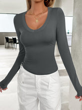 Load image into Gallery viewer, Lovelet V-Neck Long Sleeve T-Shirt