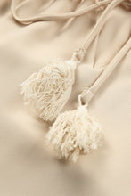 Load image into Gallery viewer, Tassel Tie Neck Long Sleeve Blouse