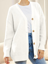 Load image into Gallery viewer, Button Down V-Neck Long Sleeve Cardigan