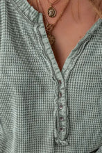 Load image into Gallery viewer, Notched Long Sleeve Top