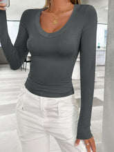 Load image into Gallery viewer, Lovelet V-Neck Long Sleeve T-Shirt