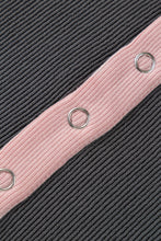 Load image into Gallery viewer, Textured Contrast Stitching Raglan Sleeve Top