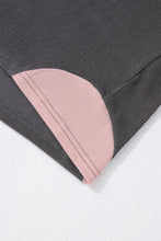 Load image into Gallery viewer, Textured Contrast Stitching Raglan Sleeve Top