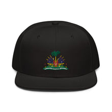 Load image into Gallery viewer, Haitian Flag Embrodery Snapback Hat - Frantz Benjamin