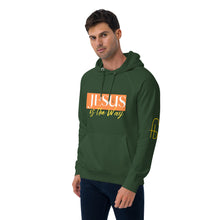 Load image into Gallery viewer, Jesus Saves Unisex eco raglan hoodie - Frantz Benjamin