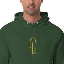 Load image into Gallery viewer, Big FB Embrodery Unisex eco raglan hoodie - Frantz Benjamin