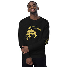 Load image into Gallery viewer, Lion Head Unisex organic raglan sweatshirt - Frantz Benjamin