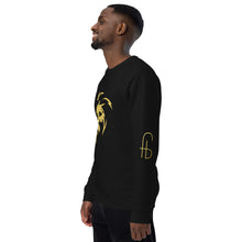 Load image into Gallery viewer, Lion Head Unisex organic raglan sweatshirt - Frantz Benjamin