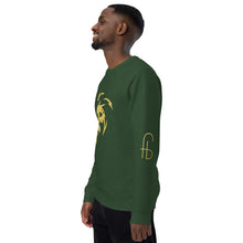 Load image into Gallery viewer, Lion Head Unisex organic raglan sweatshirt - Frantz Benjamin