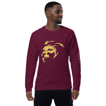 Load image into Gallery viewer, Lion Head Unisex organic raglan sweatshirt - Frantz Benjamin