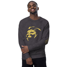 Load image into Gallery viewer, Lion Head Unisex organic raglan sweatshirt - Frantz Benjamin