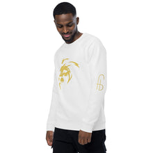 Load image into Gallery viewer, Lion Head Unisex organic raglan sweatshirt - Frantz Benjamin