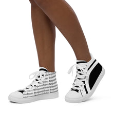 Load image into Gallery viewer, Women’s high top canvas shoes - Frantz Benjamin