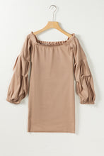 Load image into Gallery viewer, Ruched Off Shoulder Long Sleeve Dress
