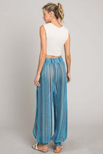 Load image into Gallery viewer, Cotton Bleu by Nu Label Striped Smocked Cover Up Pants
