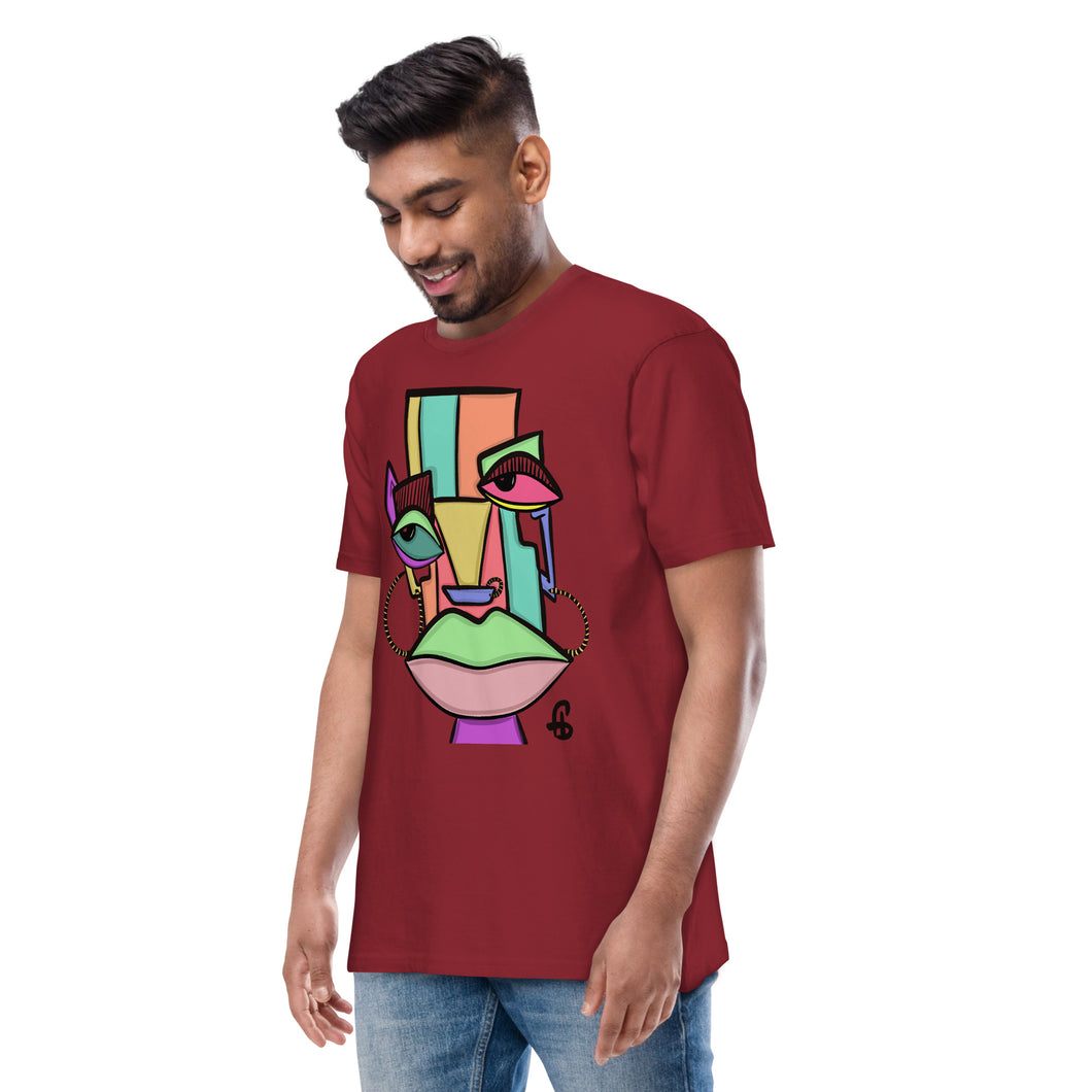 Men’s premium heavyweight abstract tee