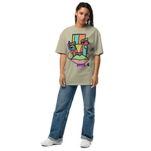 Load image into Gallery viewer, Oversized faded Abstract t-shirt
