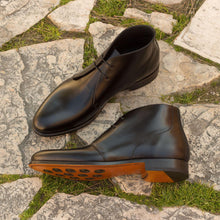 Load image into Gallery viewer, Allen Black Polish Chukka Boots - Frantz Benjamin
