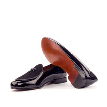 Load image into Gallery viewer, Flav Black Patent Leather Slippers - Frantz Benjamin
