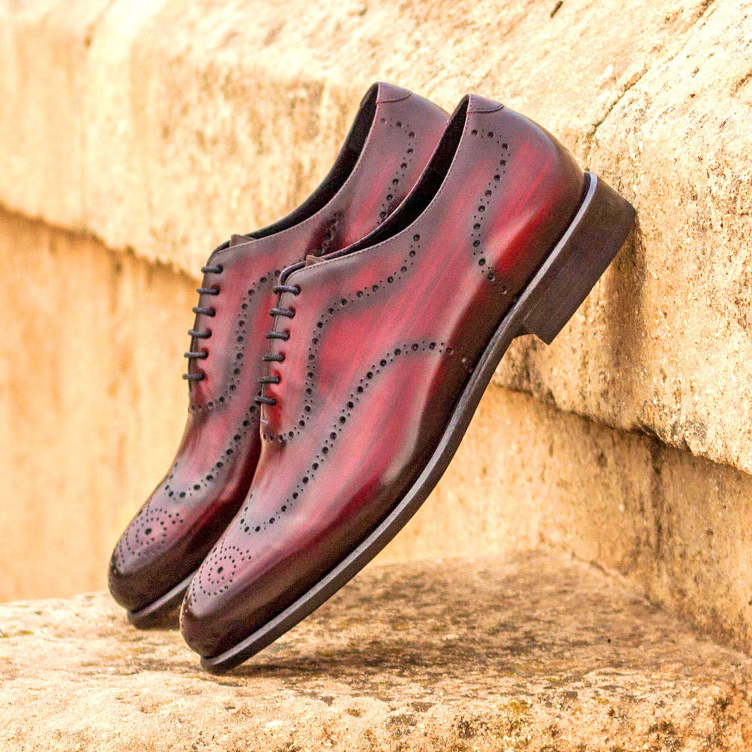 Alain Black Burgundy Patina Wholecut - Frantz Benjamin