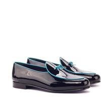 Load image into Gallery viewer, Jean Black Patent Leather Slippers - Frantz Benjamin
