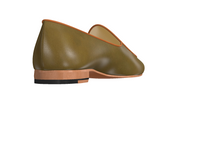 Load image into Gallery viewer, Frantz Calf Olive Belgian Slippers

