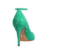 Load image into Gallery viewer, Florence Green Ankle Strap Pump
