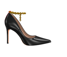 Load image into Gallery viewer, Florence Black Ankle Chain Strap - Frantz Benjamin
