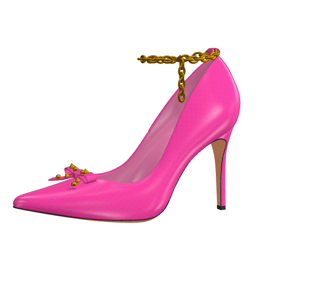 Florence Pink Ankle Chain Strap - Frantz Benjamin
