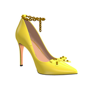 Load image into Gallery viewer, Florence Yellow Ankle Chain Strap - Frantz Benjamin
