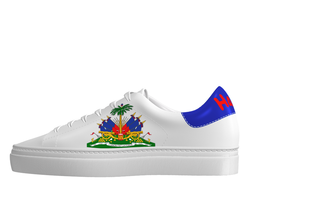 Haitian Flag Digital Print  Low top