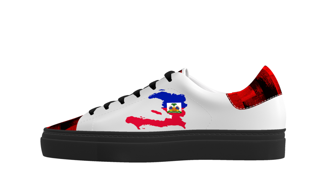 Ed Sartorial Digital Printed Flag Sneakers